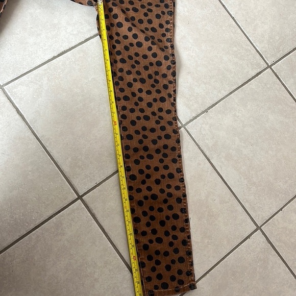 NWT Madewell 10" High-Rise Skinny Jeans in Leopard Dot Size 23 - Picture 14 of 15